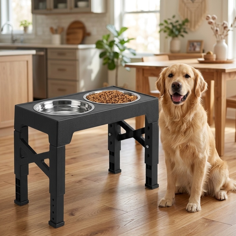 Royal Canin Food Medium - Comedouro elevado ajustável para cães, com